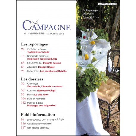 STYLE CAMPAGNE |Premier Numéro