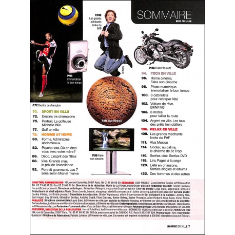 HOMME EN VILLE |Premier Numéro