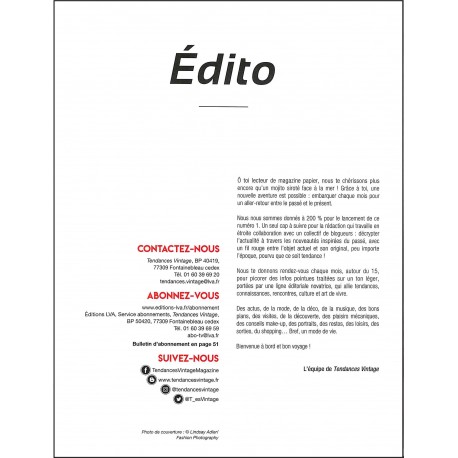 TENDANCES VINTAGE |Premier Numéro