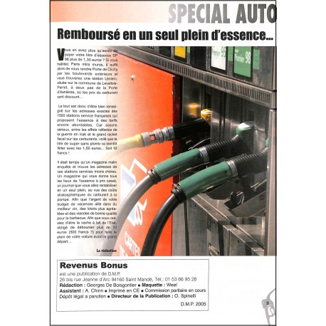 REVENUS BONUS |Premier Numéro