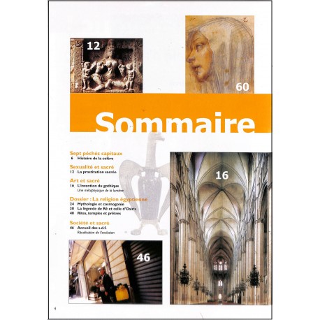 L'HOMME ET LE SACRÉ |Premier Numéro