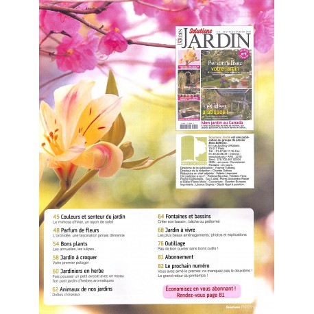 SOLUTIONS JARDIN |Premier Numéro