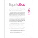 ESPRIT DÉCO |Premier Numéro