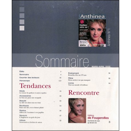 ANTHINEA |Premier Numéro
