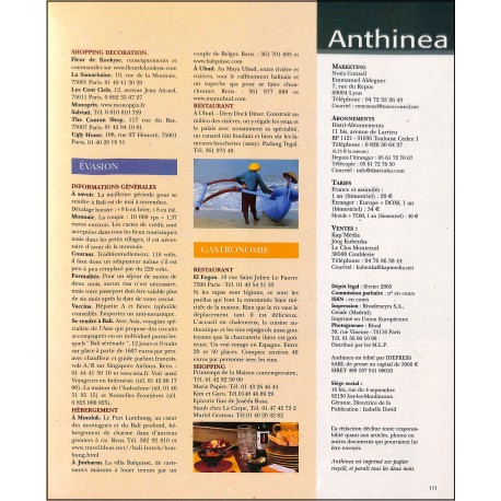 ANTHINEA |Premier Numéro