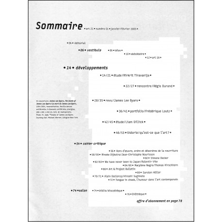 ART 21 |Premier Numéro