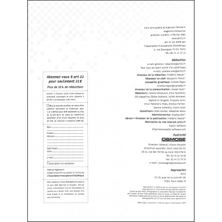 ART 21 |Premier Numéro