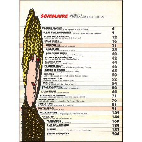 MUSICIEN |Premier Numéro