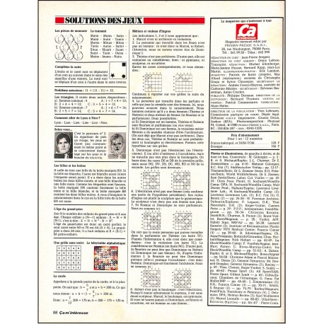 ÇA M'INTÉRESSE |Premier Numéro