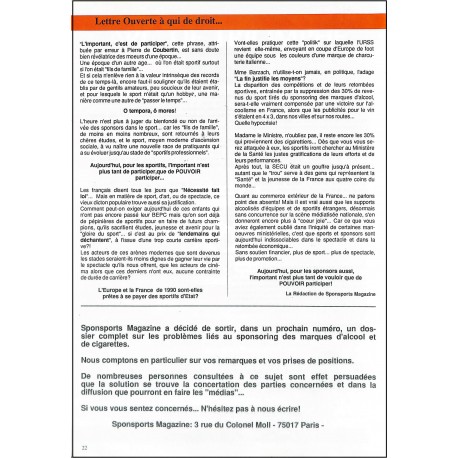 SPONSPORTS MAGAZINE |Premier Numéro