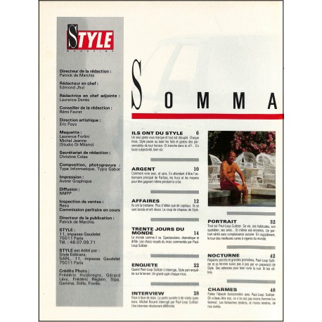 STYLE MAGAZINE |Premier Numéro