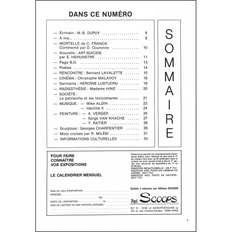 PERI SCOOPS MAGAZINE |Premier Numéro