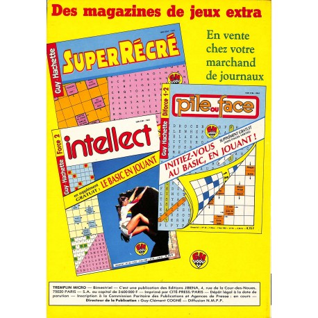 TREMPLIN MICRO |Premier Numéro