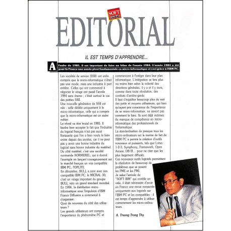 SOFT IBM PC & COMPATIBLES |Premier Numéro