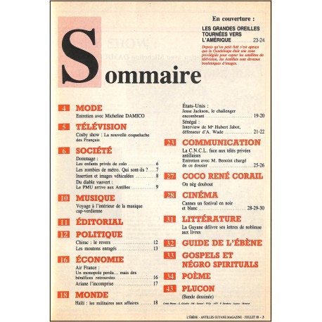 L'ÉBÈNE ANTILLES GUYANE MAGAZINE |Premier Numéro