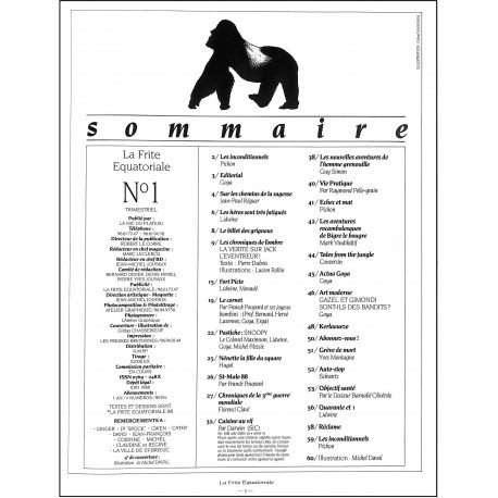 LA FRITE ÉQUATORIALE |Premier Numéro