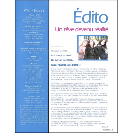 CÔTÉ NANA |Premier Numéro