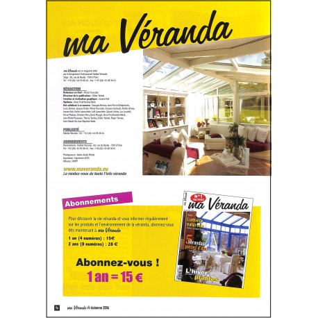 MA VÉRANDA |Premier Numéro