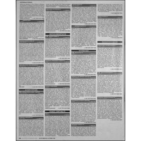 LES OFFRES DE COURRIER CADRES |Premier Numéro