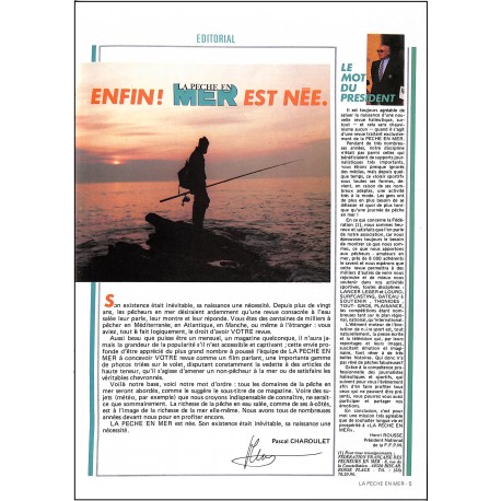 LA PECHE EN MER |Premier Numéro