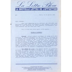 LA LETTRE BLEUE |Premier Numéro