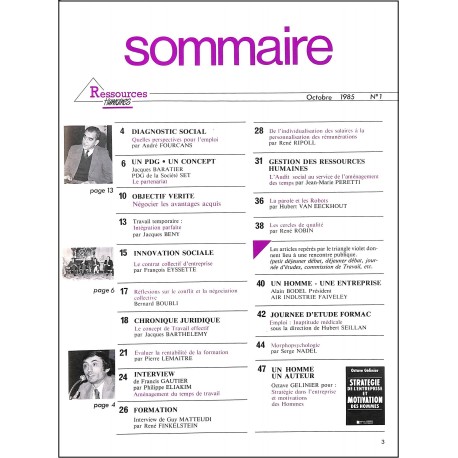 RESSOURCES HUMAINES |Premier Numéro