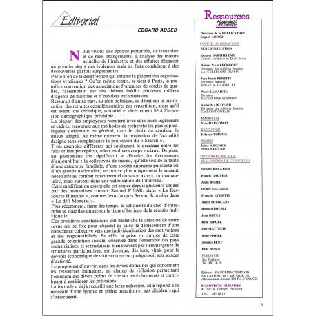 RESSOURCES HUMAINES |Premier Numéro