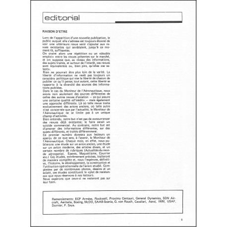 LE MONITEUR DE L'AERONAUTIQUE |Premier Numéro