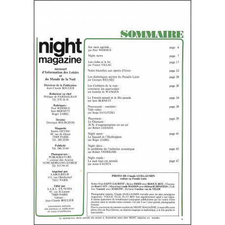 NIGHT MAGAZINE |Premier Numéro