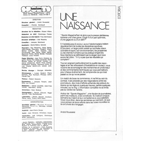 Sports magazine |Premier Numéro