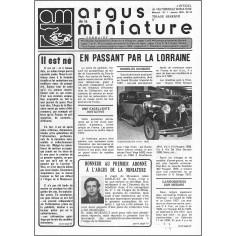 ARGUS DE LA MINIATURE |Premier Numéro