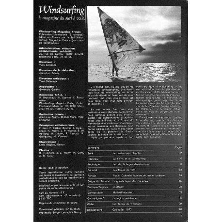 WINDSURFING |Premier Numéro