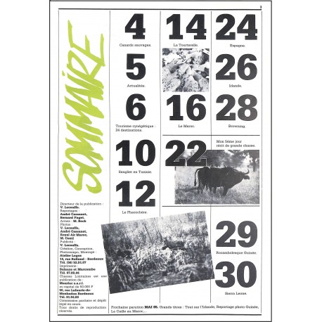 CHASSES LOINTAINES |Premier Numéro