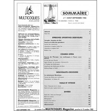 MULTICOQUES MAGAZINE |Premier Numéro