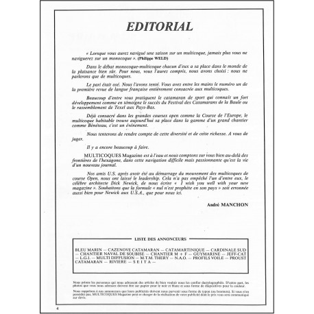 MULTICOQUES MAGAZINE |Premier Numéro
