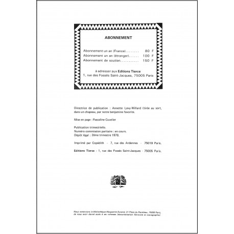 PAROLE ! |Premier Numéro