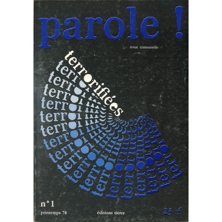 PAROLE ! |Premier Numéro