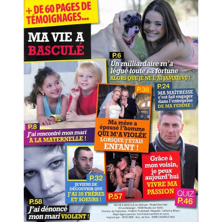 Ma vie a basculé! |Premier Numéro