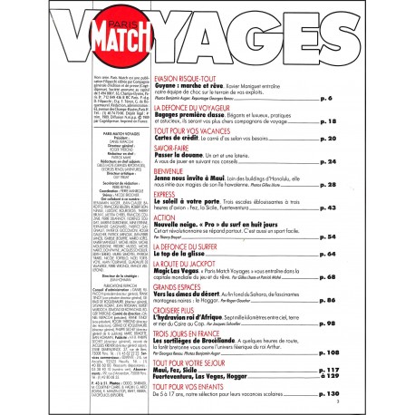 PARIS MATCH VOYAGES |Premier Numéro