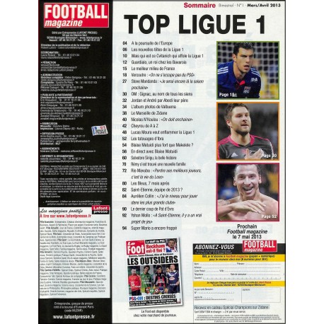 FOOTBALL magazine |Premier Numéro