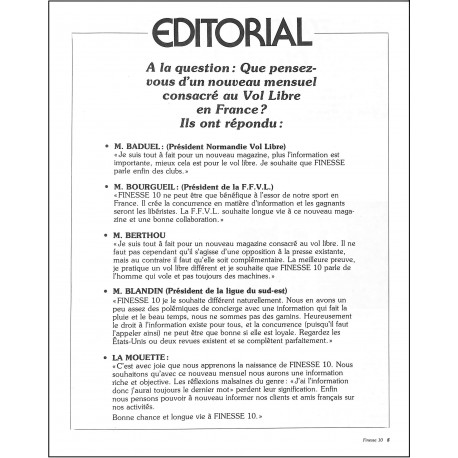 FINESSE 10 |Premier Numéro