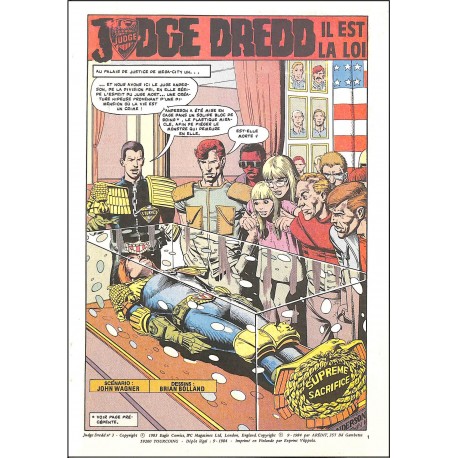 JUDGE DREDD |Premier Numéro