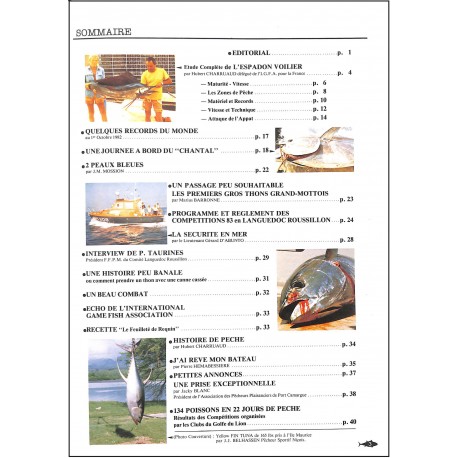 LA PÊCHE AU TOUT GROS |Premier Numéro