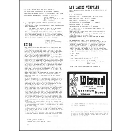 LES LAMES VORPALES |Premier Numéro