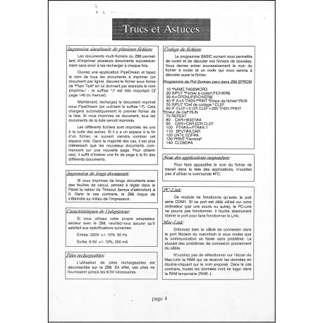 Z88 NEWS |Premier Numéro