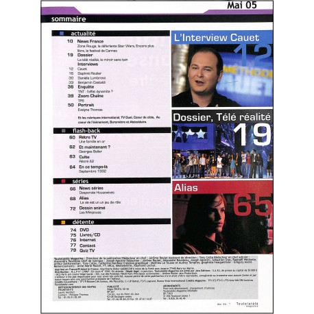 TOUTE LA TÉLÉ MAGAZINE |Premier Numéro