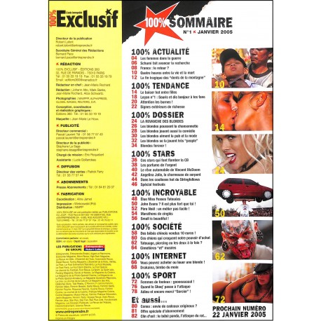 100% EXCLISIF |Premier Numéro