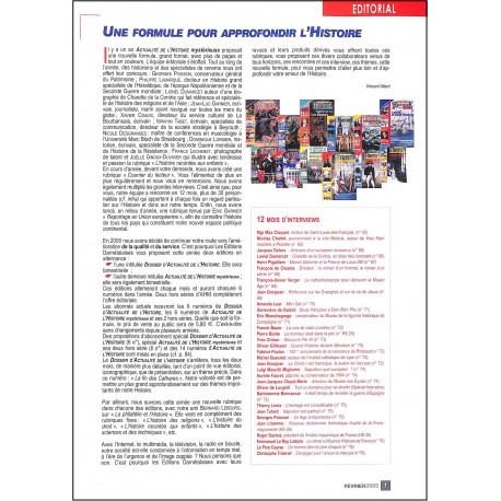 DOSSIER D'ACTUALITÉ DE L'HISTOIRE |Premier Numéro