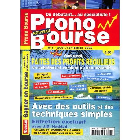 PRONO BOURSE |Premier Numéro