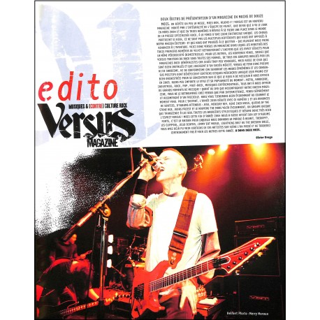 VERSUS MAGAZINE |Premier Numéro